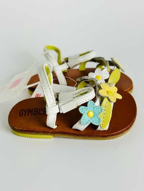 Gymboree White & Yellow Flower Baby Sandals Size 1 Vintage - Picture 5 of 5